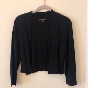 Black Knit Open Front Cardigan